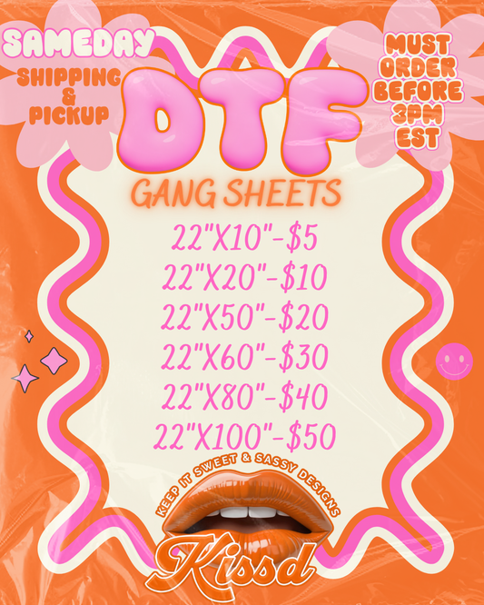 DTF Gang Sheets