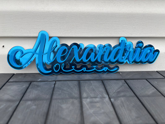 Acrylic Name Sign